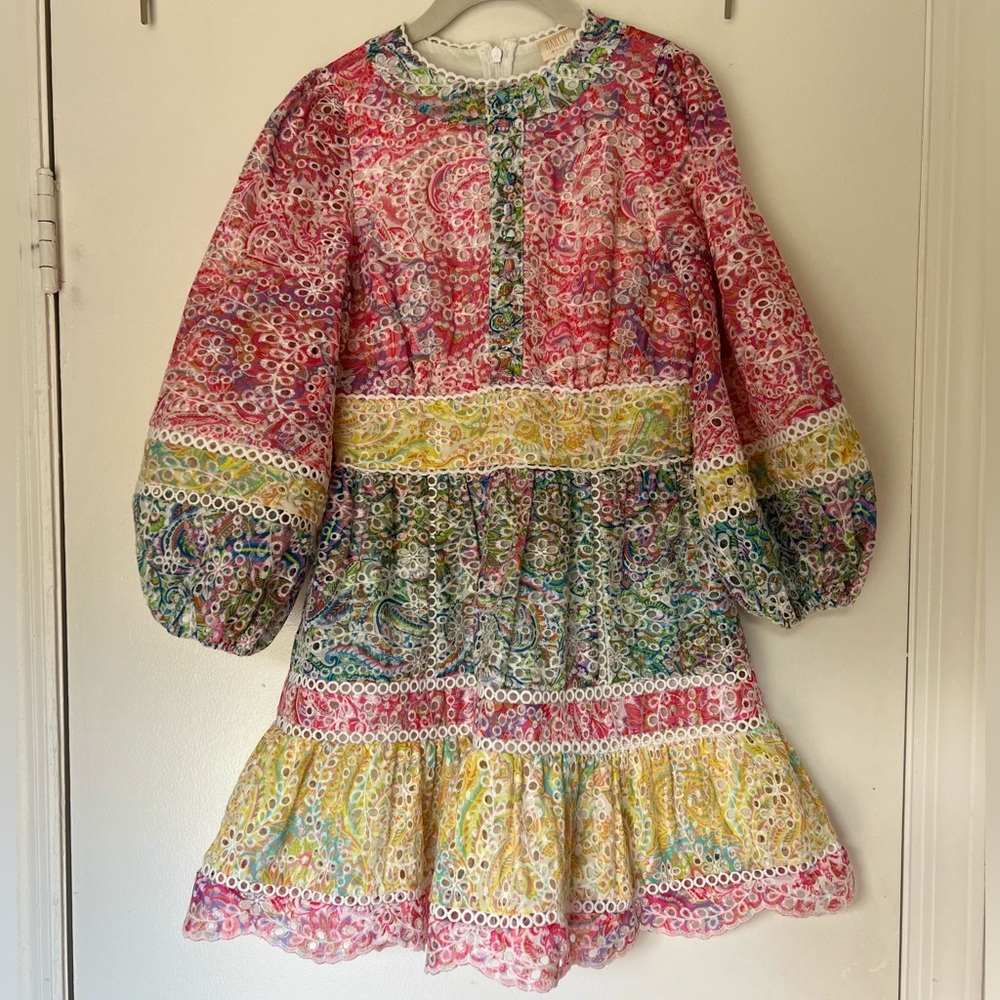 Marlo Multicolor Lace Kids Dress